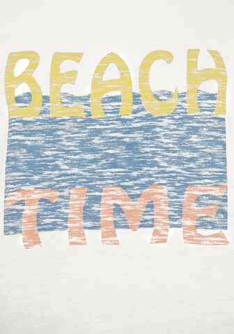 BEACH TIME Shirt in White