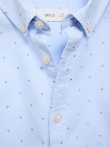 MANGO KIDS Regular fit Button Up Shirt 'OXFORDP' in Blue