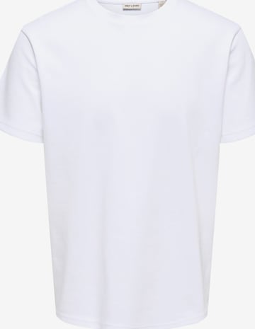 Only & Sons T-Shirt 'ONSCASPIAN' in Weiß: Vorderseite