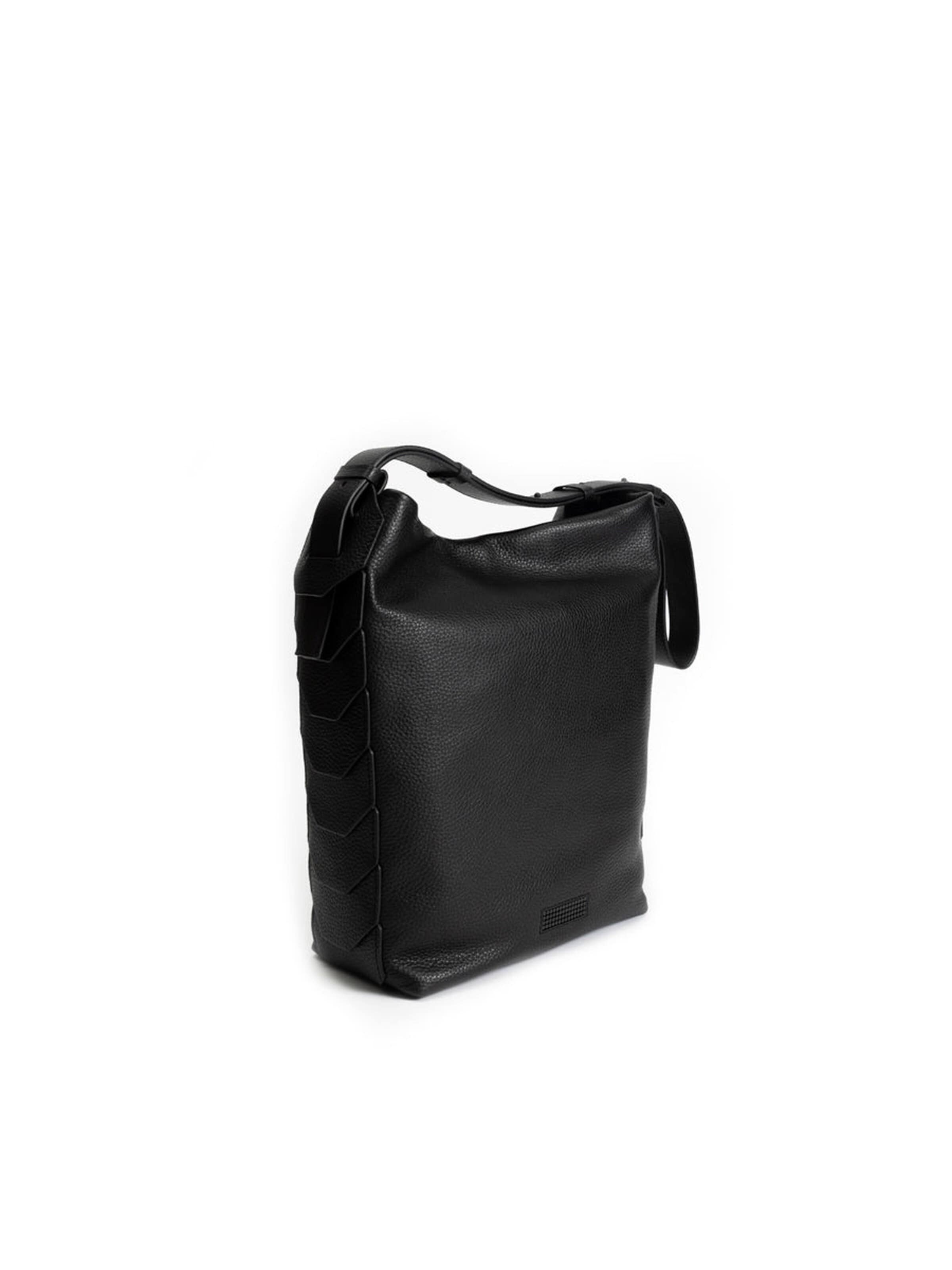 Clio Crossbody Bag 'PANDION GRAINED' in Black
