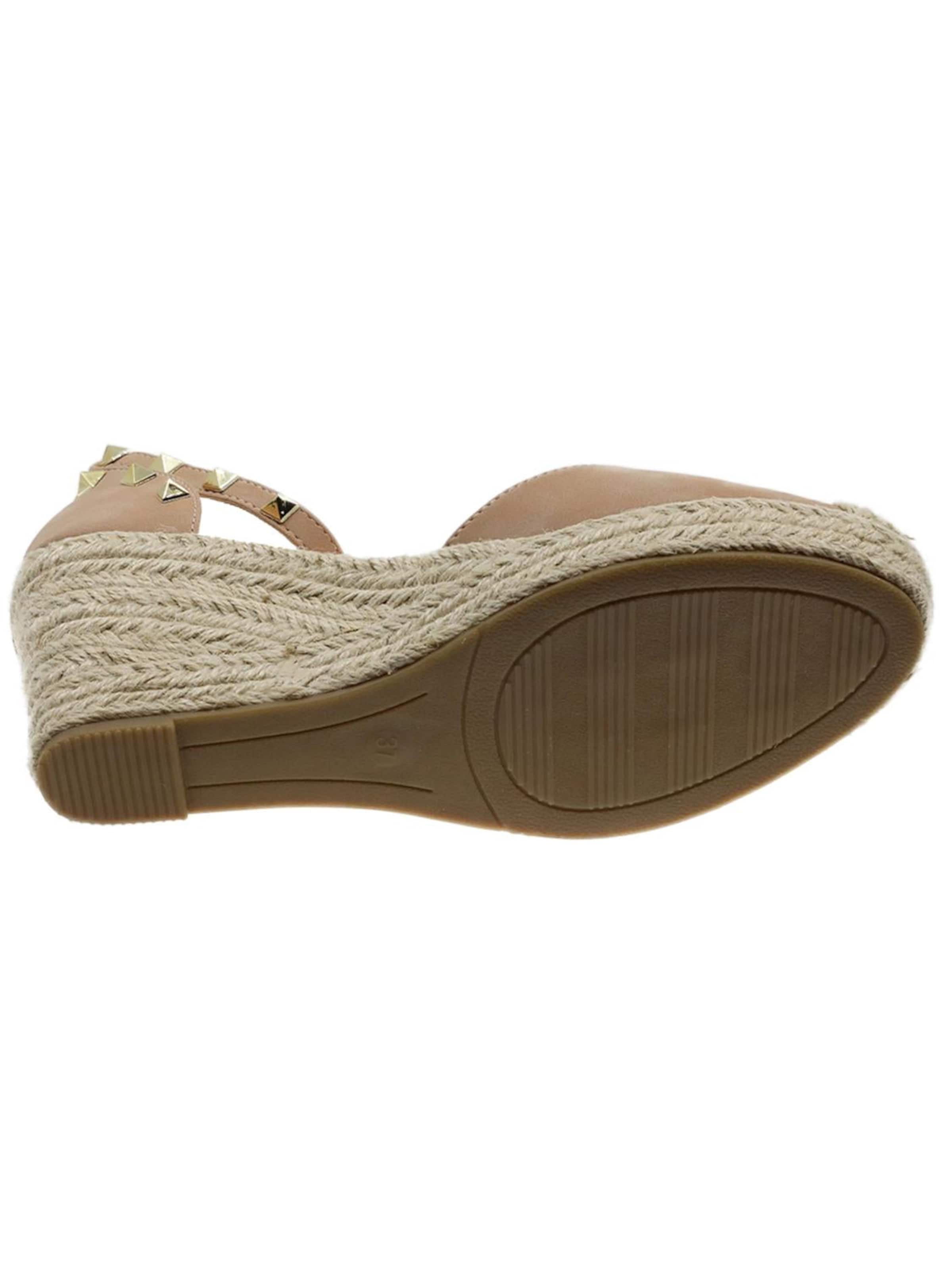 Beppi Sandaal 'Casual Wedge Sandal' in Bruin
