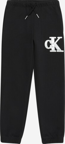 Calvin Klein Jeans Zúžený strih Nohavice - Čierna: predná strana
