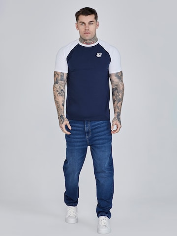 SikSilk T-Shirt in Blau