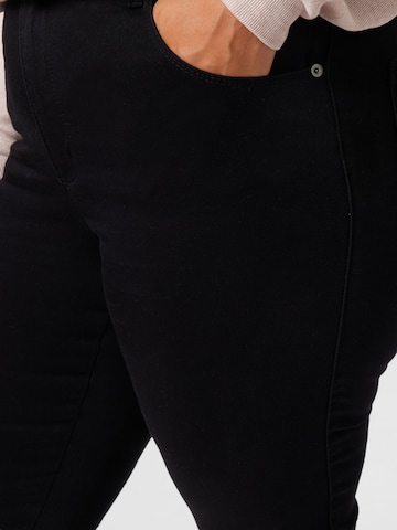 ABOUT YOU Curvy Skinny Jeans 'Insa' in Black