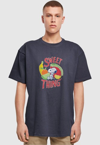T-Shirt 'Ladies Peanuts' Merchcode en bleu : devant