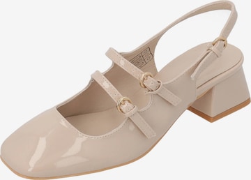 Escarpins à bride arrière 'Guhala' Palado en beige : devant