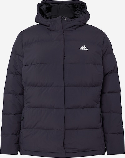 ADIDAS SPORTSWEAR Veste outdoor 'Helionic' en noir / blanc, Vue avec produit