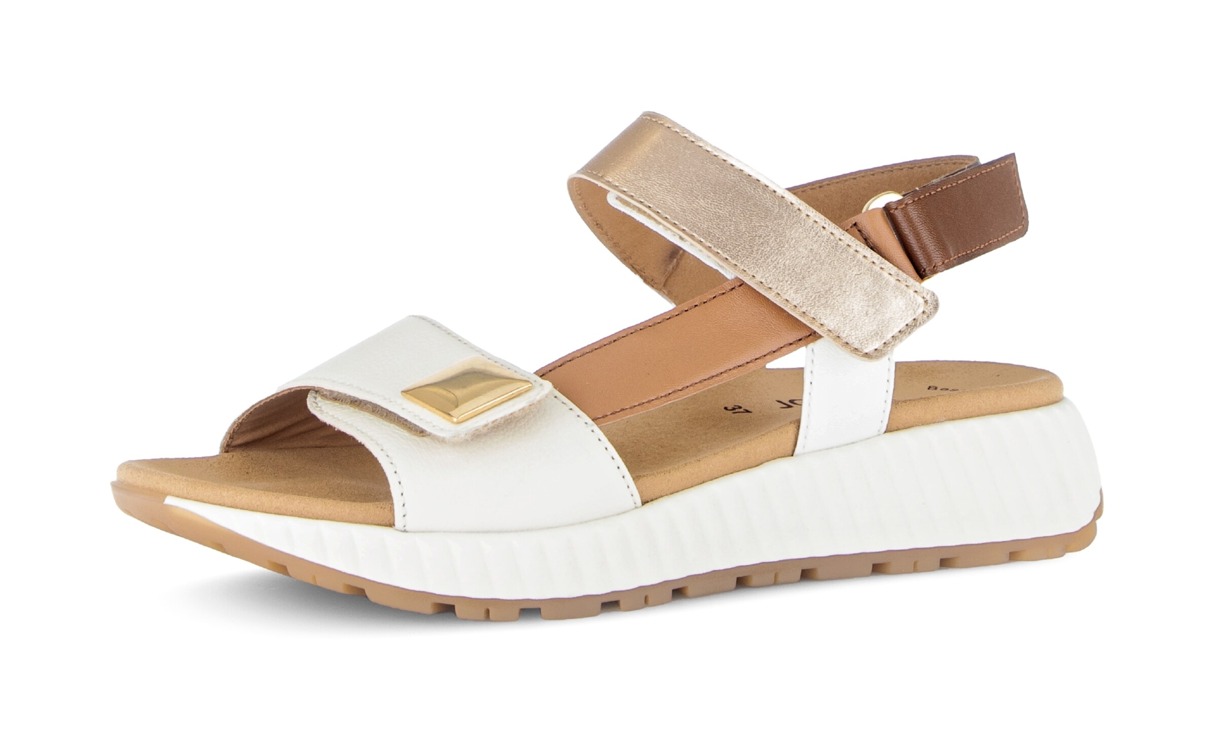 GABOR Riemensandale in Weiß: Vorderseite