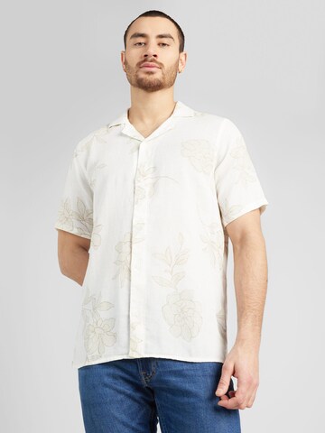 HOLLISTER - Ajuste regular Camisa en blanco: frente