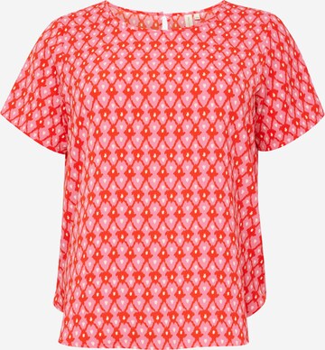 ONLY Carmakoma Shirt 'LUX' in Roze: voorkant