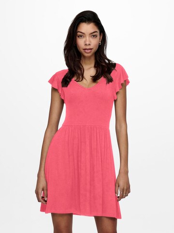 Robe 'BELIA' ONLY en rose : devant