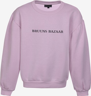 Bruuns Bazaar Kids Sweatshirt in Purple: front