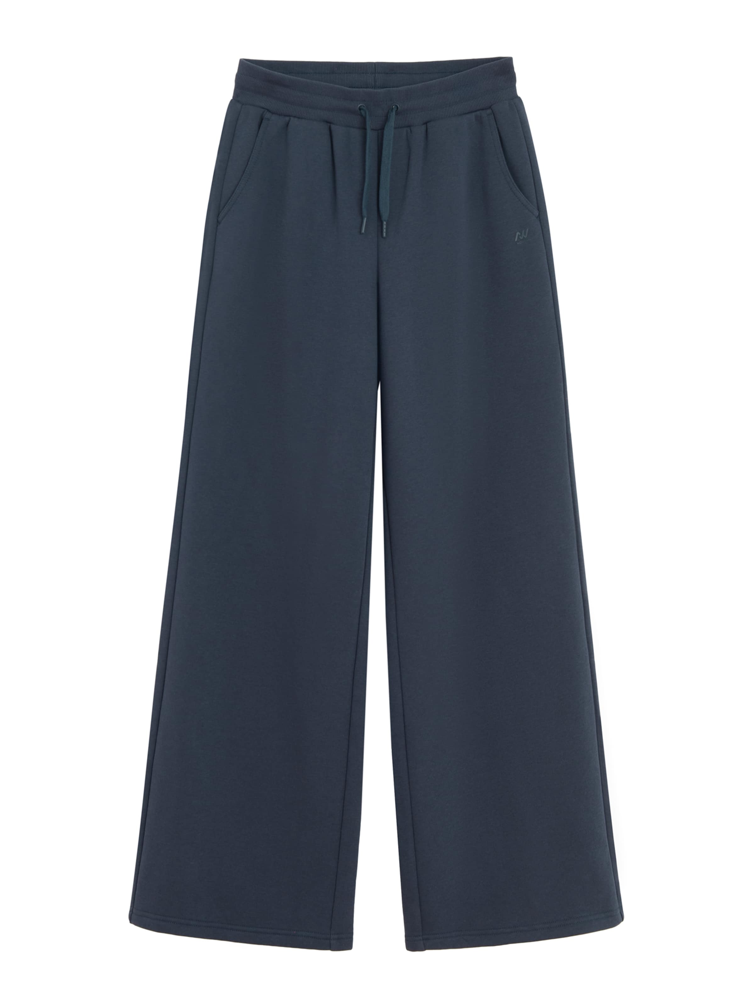 NoWear - Perna larga Calças em azul: frente