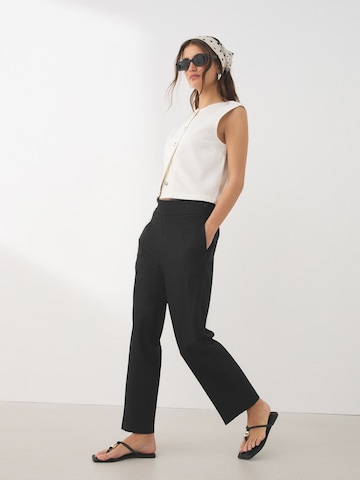 Next Loose fit Trousers with creases in Black