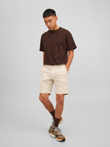 smėlio JACK & JONES Standartinis „Chino“ stiliaus kelnės 'Dave'