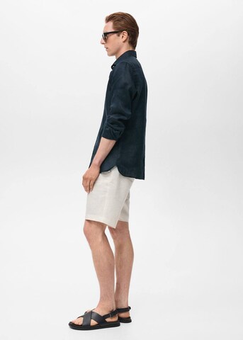 MANGO MAN Regular Fit Hemd 'Tucan' in Blau