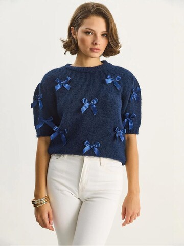 Bianco Lucci Pullover in Blau