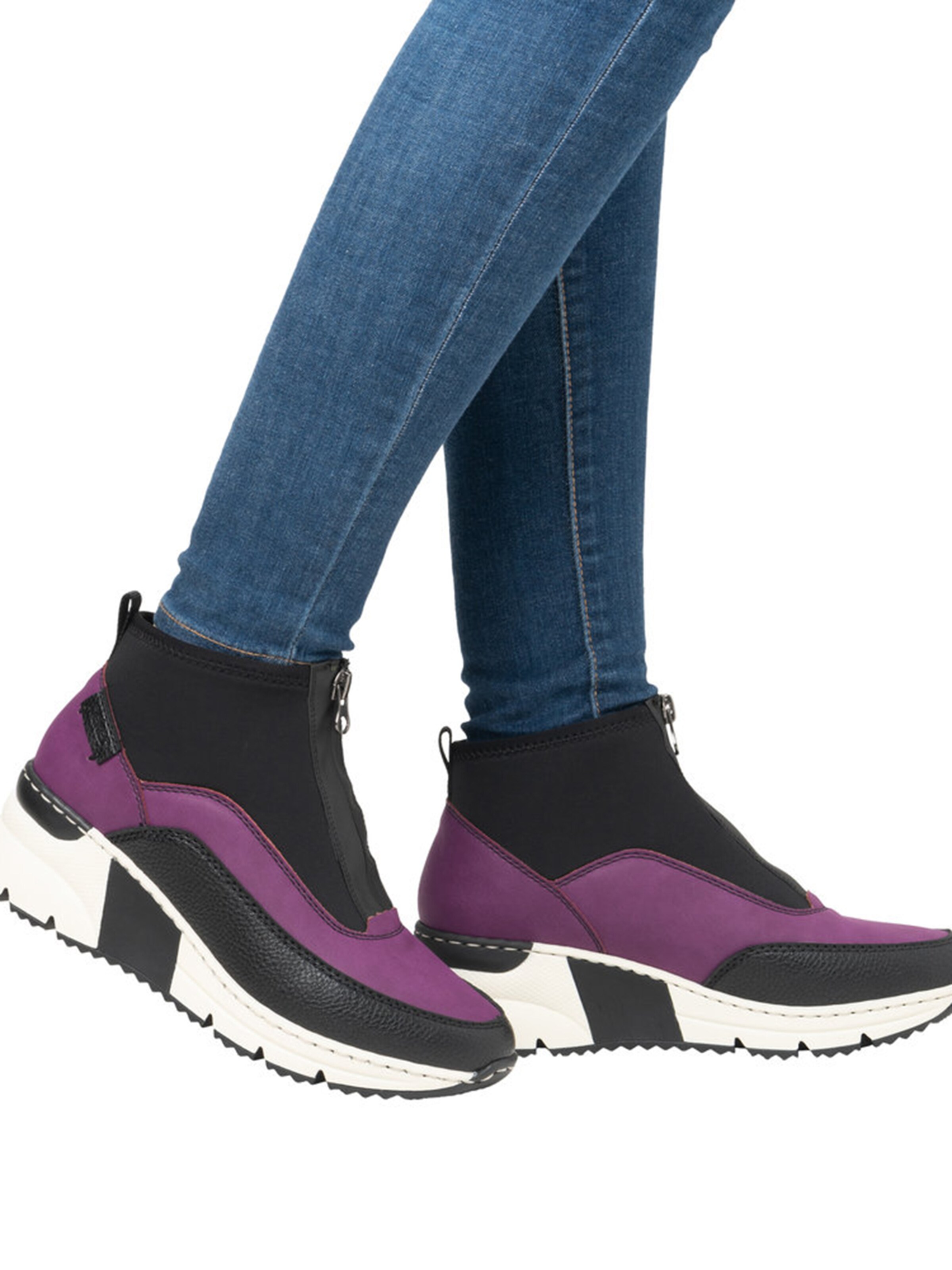 Rieker Къси ботуши 'N6352' в черно