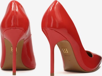 Kazar - Zapatos con plataforma en rojo