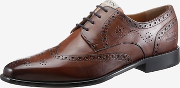 MELVIN & HAMILTON Lace-Up Shoes 'Budapester' in Brown: front