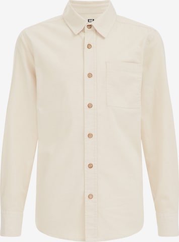 WE Fashion Button up shirt in Beige: front