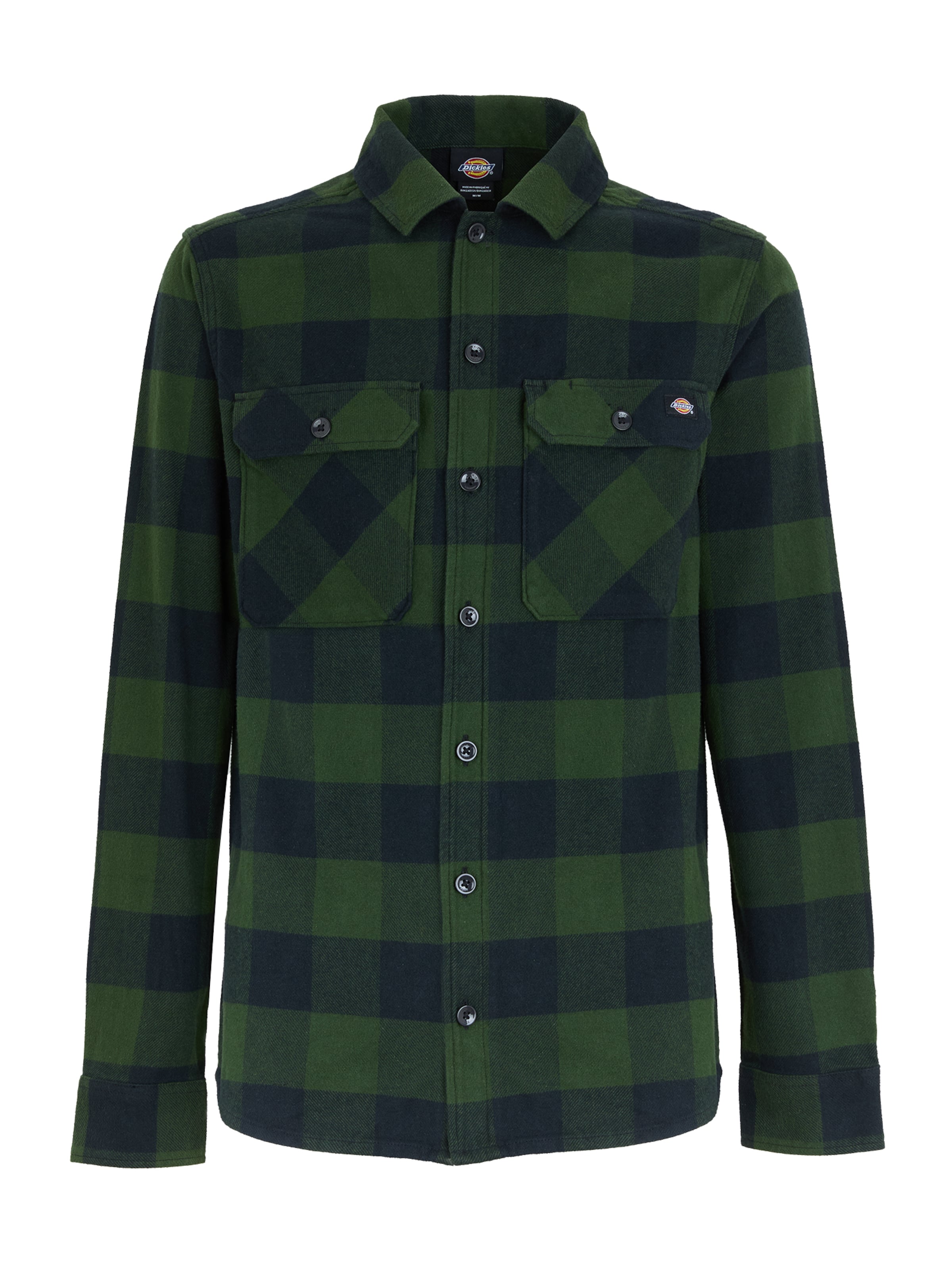 DICKIES Chemise 'Sacramento' en bleu marine / vert foncé, Vue avec produit