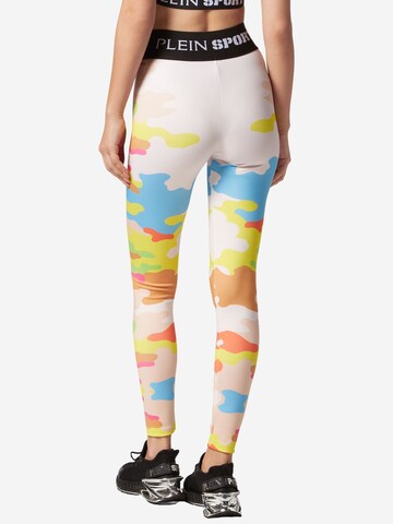 Skinny Pantaloni sportivi di Plein Sport in beige