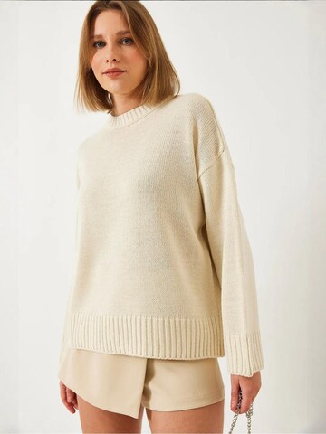 Pull-over 'Pullover' Bianco Lucci en beige
