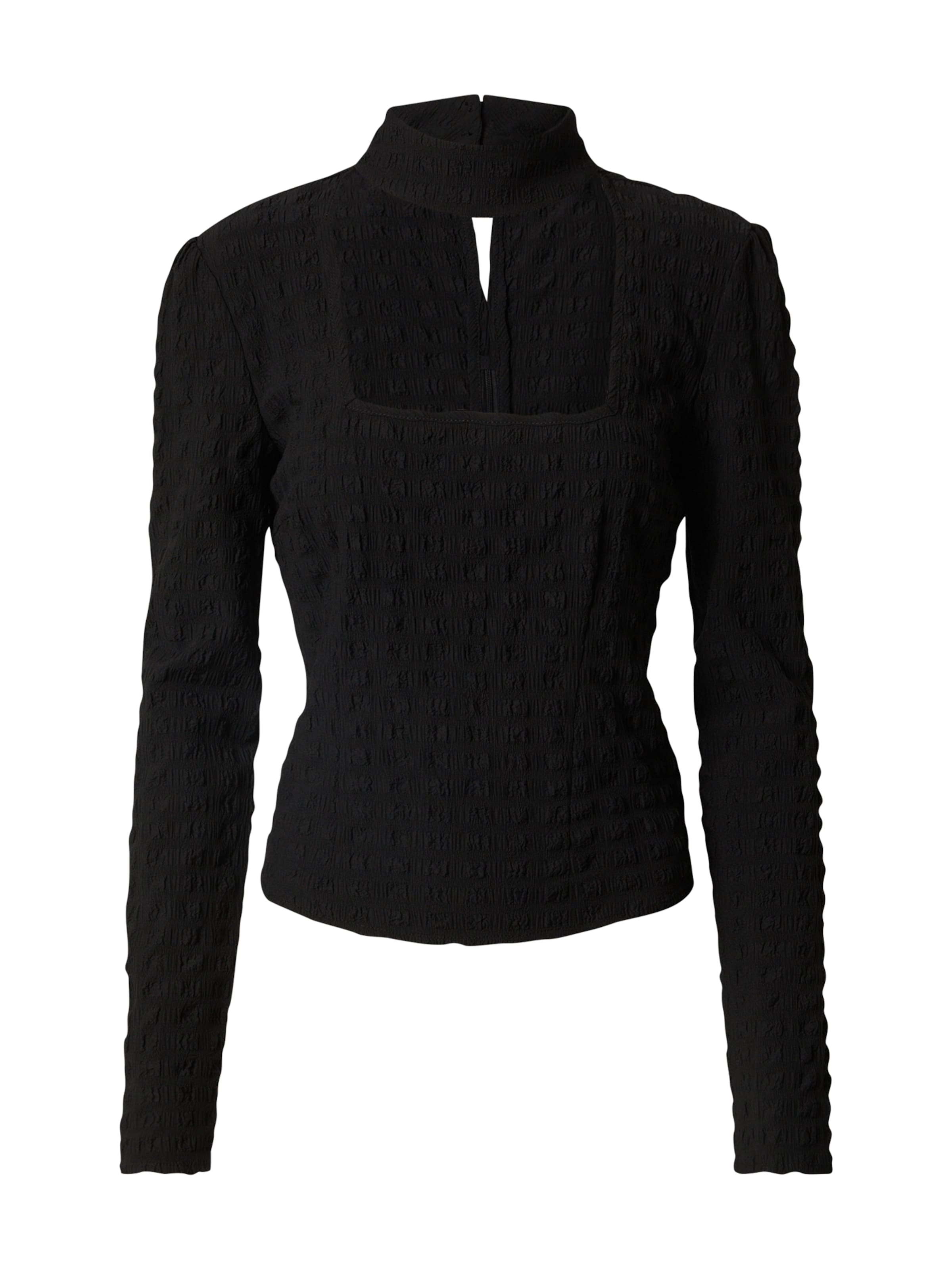 Ema Louise x ABOUT YOU T-shirt 'Elna' i svart: framsida