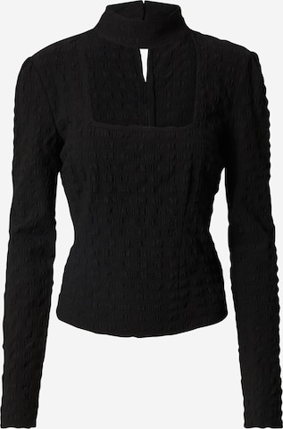 Ema Louise x ABOUT YOU Tričko 'Elna' – černá: přední strana