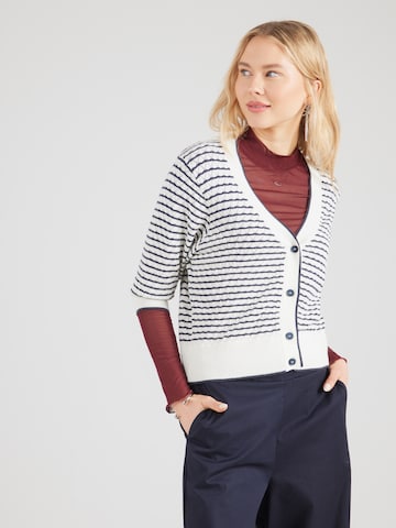 MORE & MORE Strickjacke in Weiß: Vorderseite