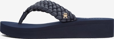 Šlepetės per pirštą iš TOMMY HILFIGER, spalva – tamsiai mėlyna jūros spalva, Prekių apžvalga