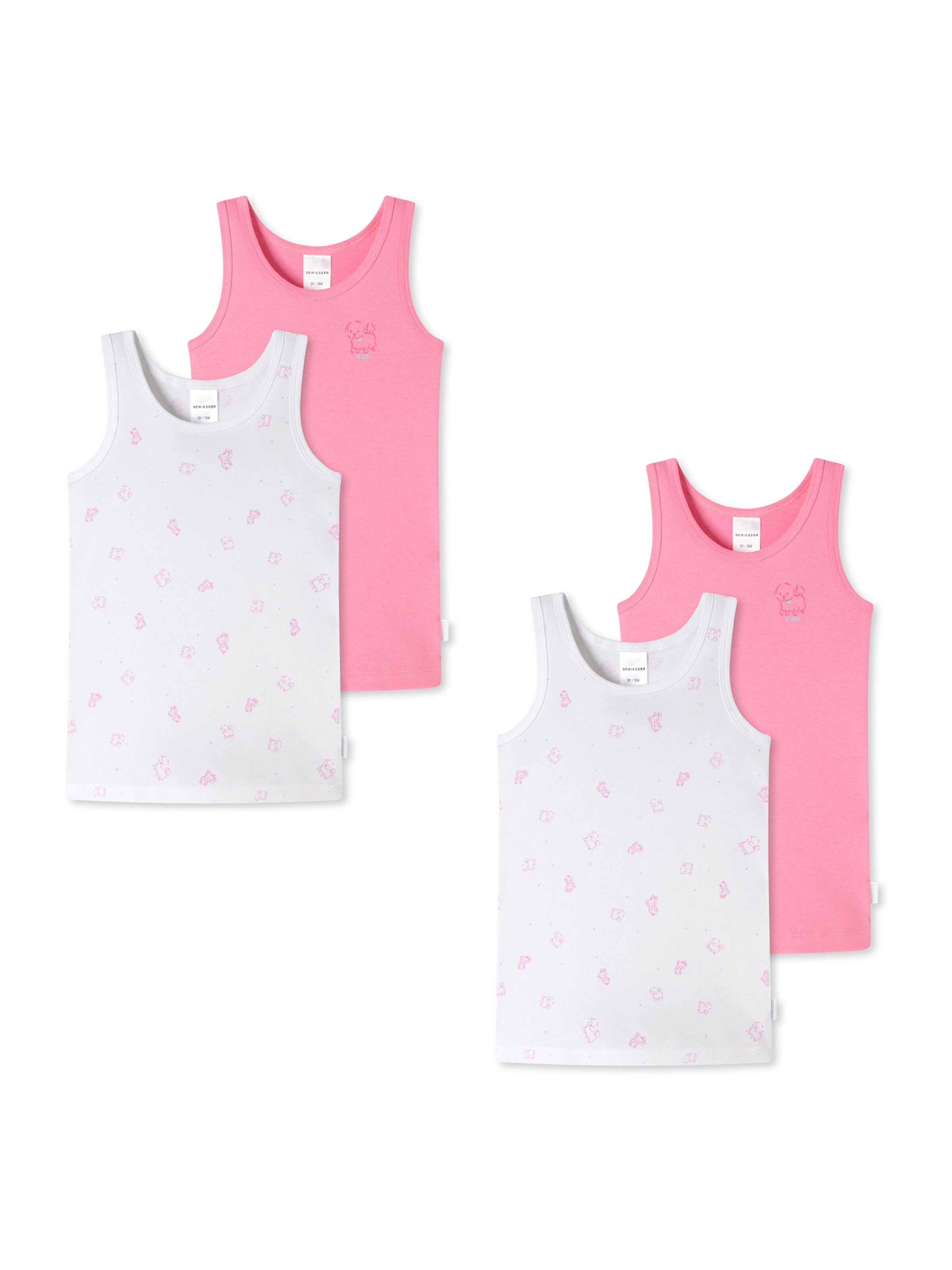 SCHIESSER Onderhemd in Roze: voorkant