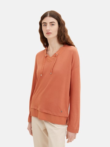 TOM TAILOR Shirt in Orange