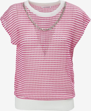 Pullover di Influencer in rosa: frontale