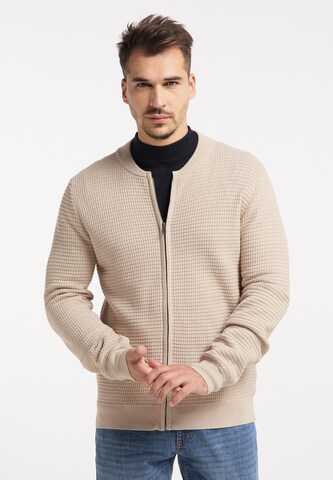 RAIDO Gebreid vest in Beige: voorkant