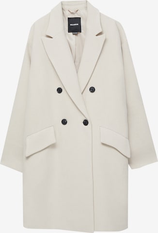 Pull&Bear Between-seasons coat in Beige: front