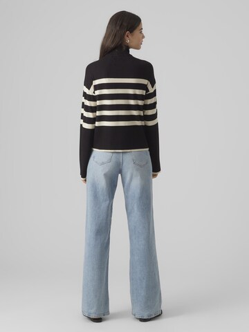 VERO MODA Sweater 'Happiness' in Black