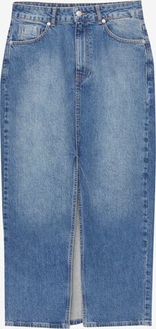 Pull&Bear Rok in Blauw: voorkant