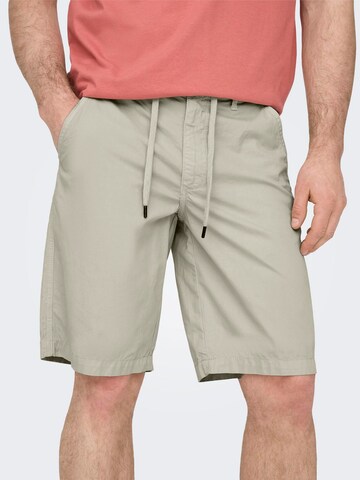 Only & Sons - regular Pantalón chino 'LOC' en gris