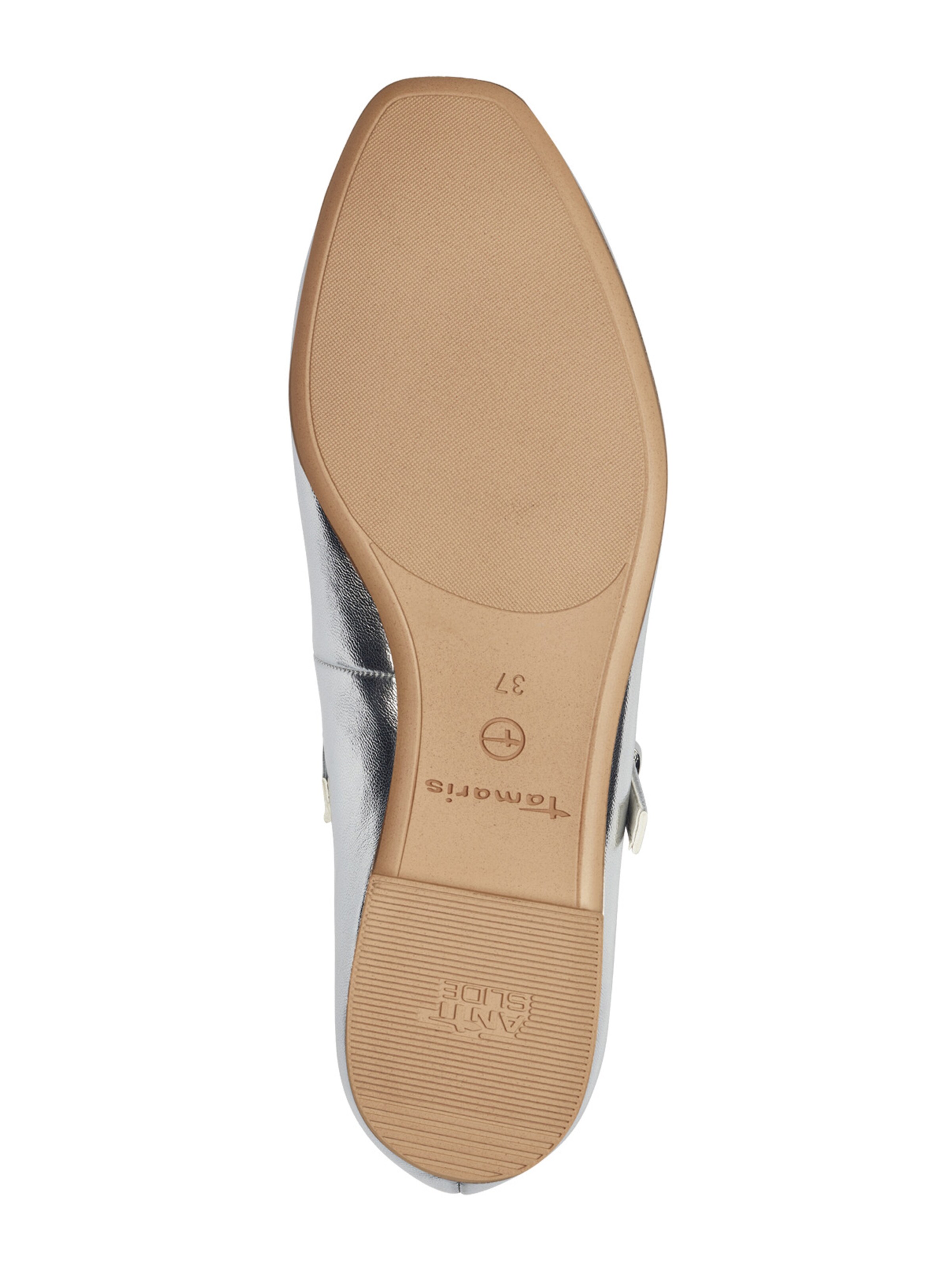 Ballerines à lanières Tamaris en argent