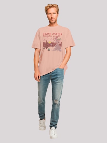 T-Shirt 'US National Parks Grand Canyon Sunrise' F4NT4STIC en rose