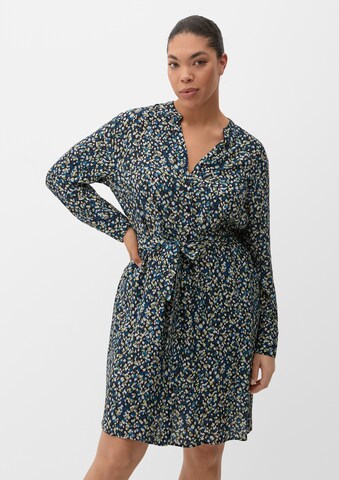 TRIANGLE Shirt dress in Blue: front