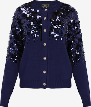 faina - Casaco de malha em azul: frente