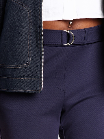 SAMOON Slim fit Trousers in Blue