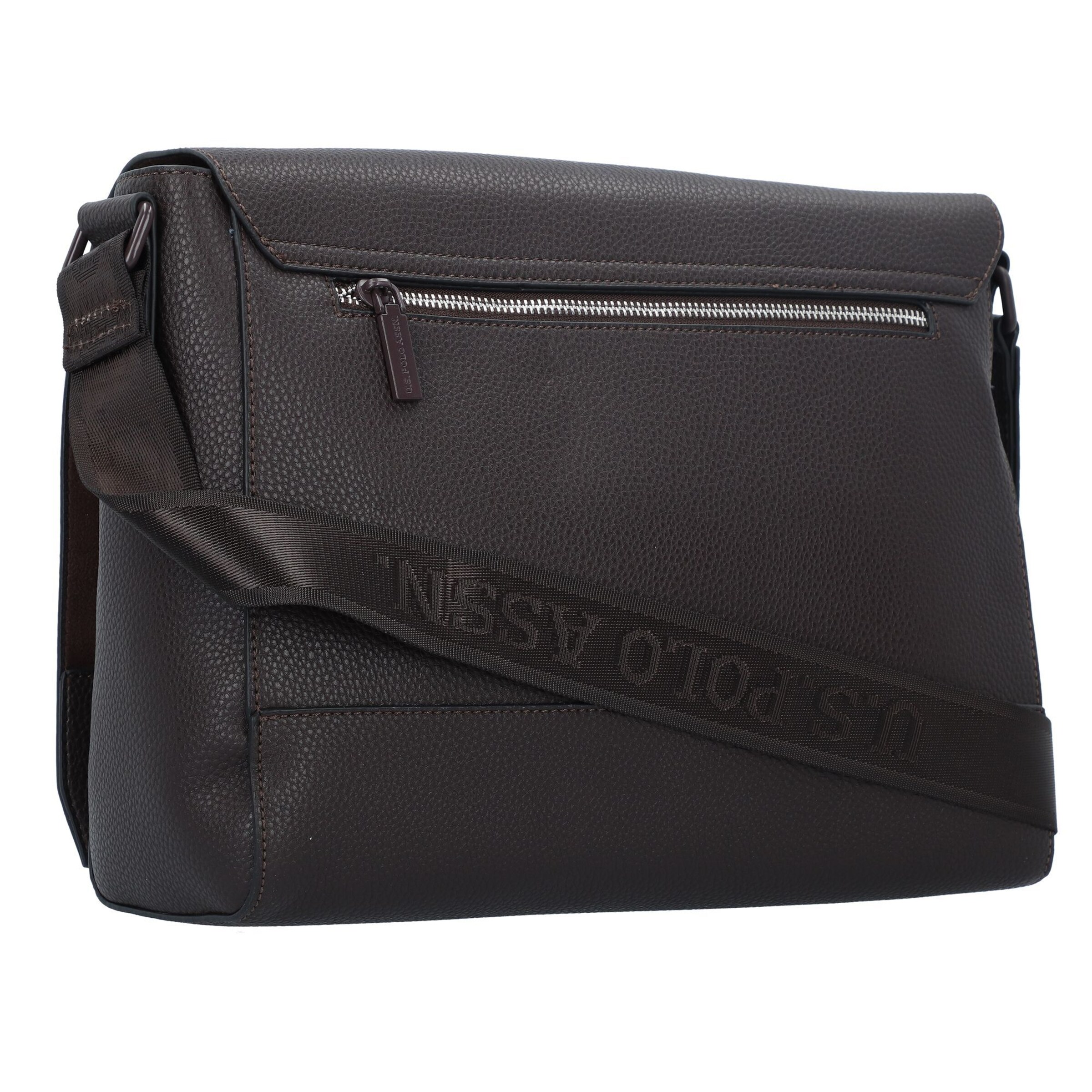 U.S. POLO ASSN. Umhängetasche 'Seattle' in Braun