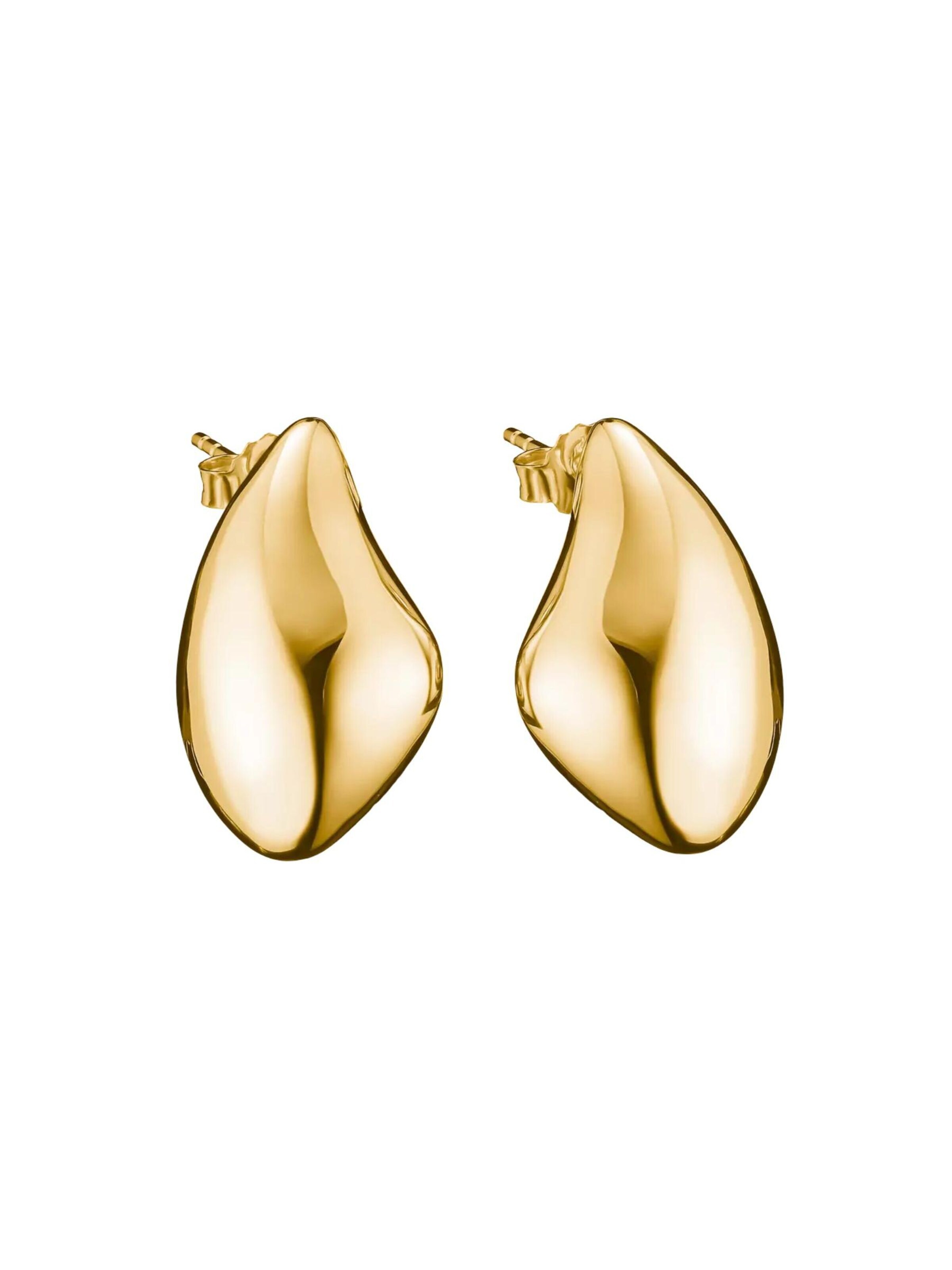 Thomas Sabo Ohrringe 'Vergoldete Tropfenförmige Ohrringe mit Organischem Design'‌‌ in One Size in gold, Produktansicht