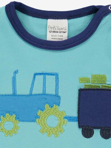 T-Shirt Fred's World by GREEN COTTON en bleu