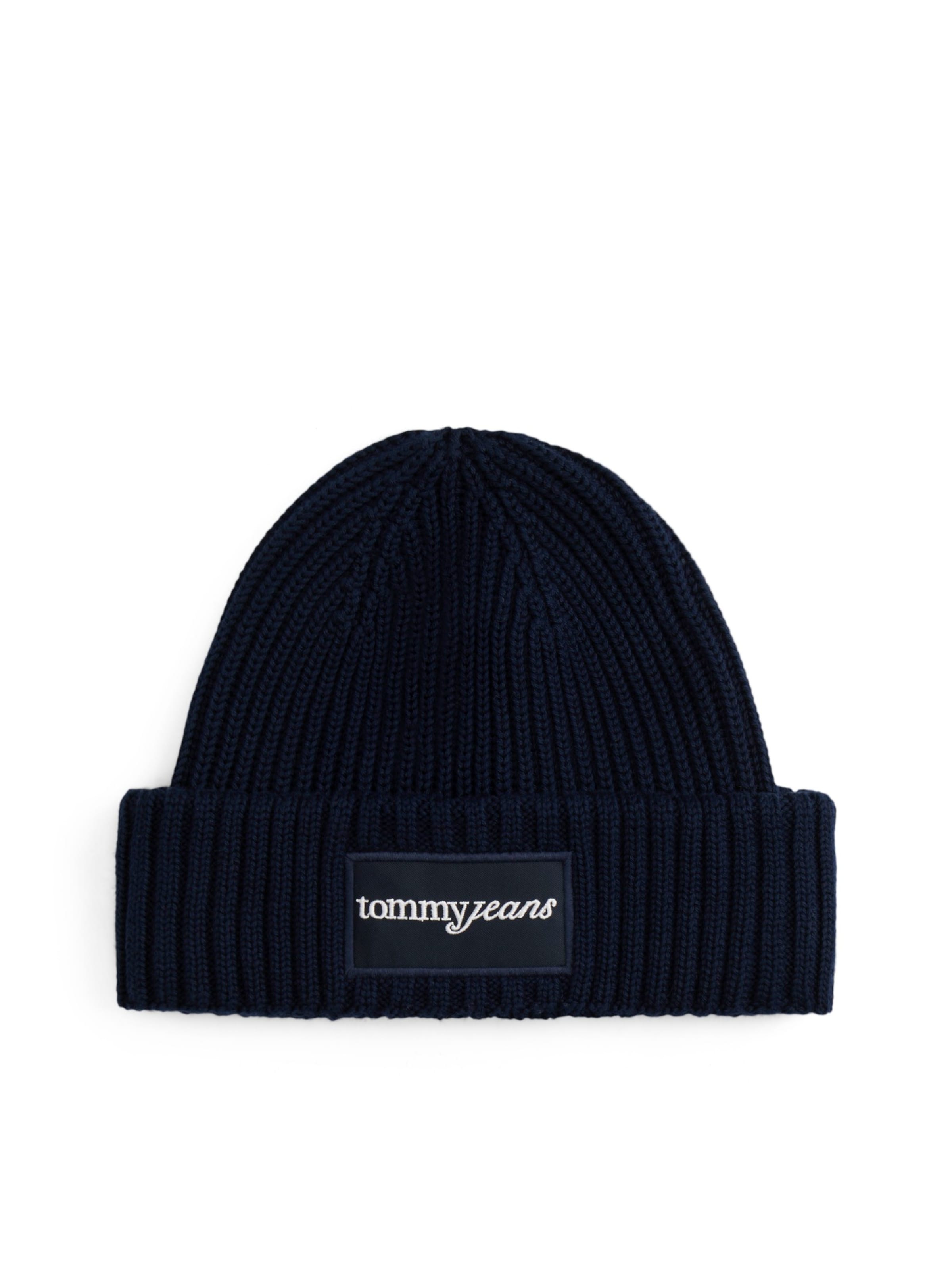 mėlyna Tommy Jeans Megzta kepurė: priekis