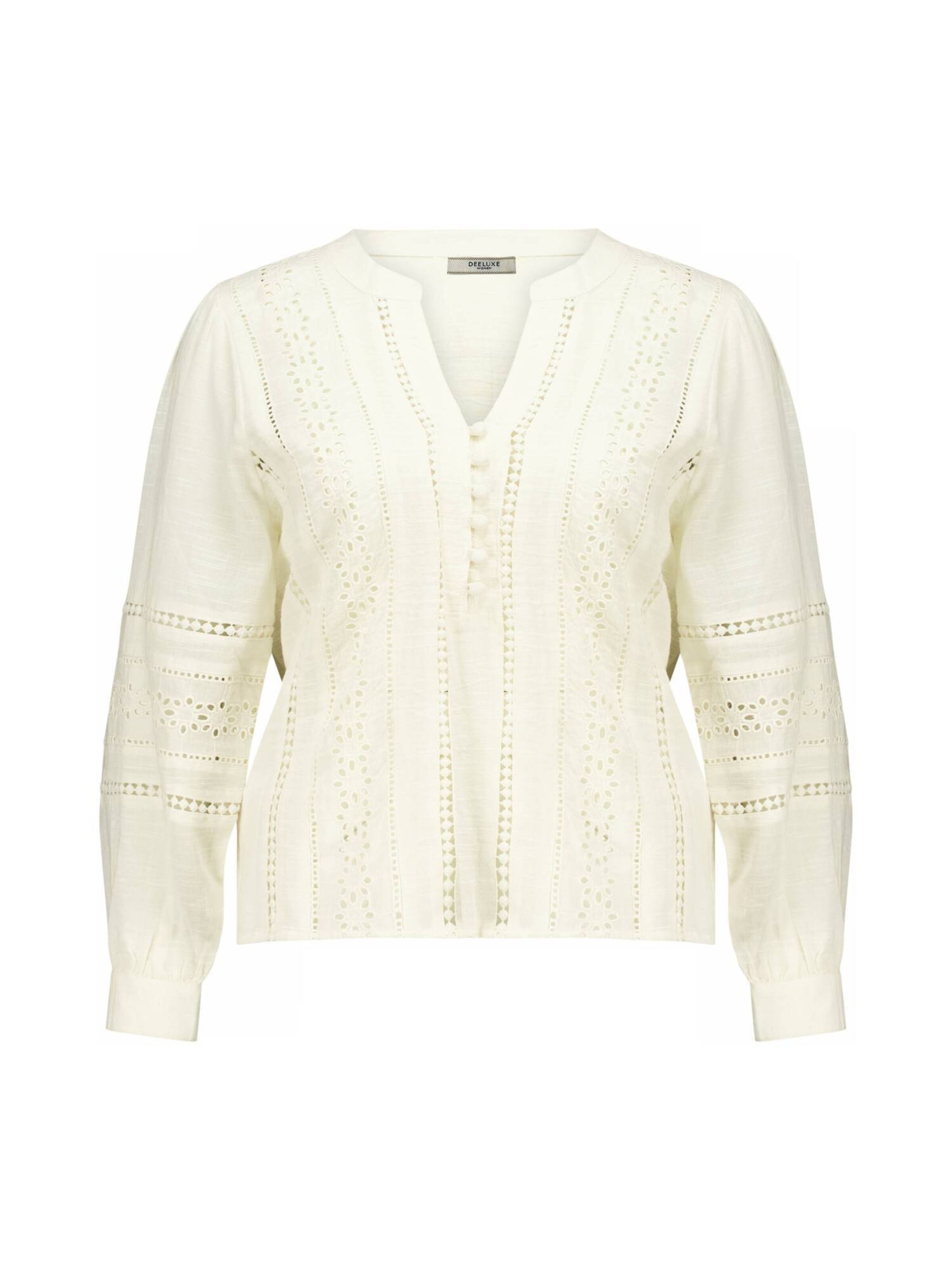 Chemisier ' VELORIA' Deeluxe en blanc : devant